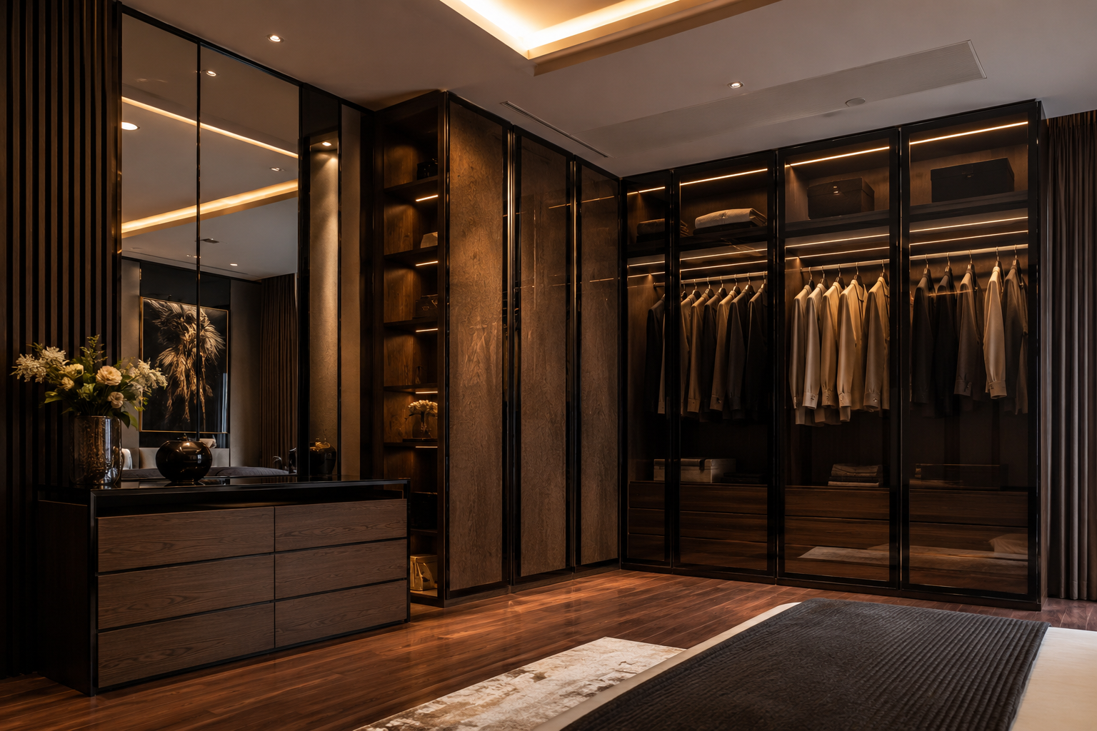 Premium bedroom wardrobe work in Gurgaon